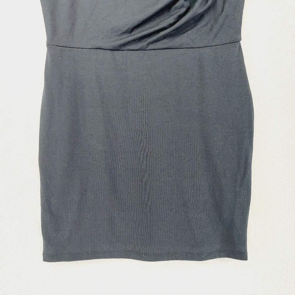 NWT Open Edit Pleated Sleeveless Minidress in Black P3491 - Picture 3 of 8